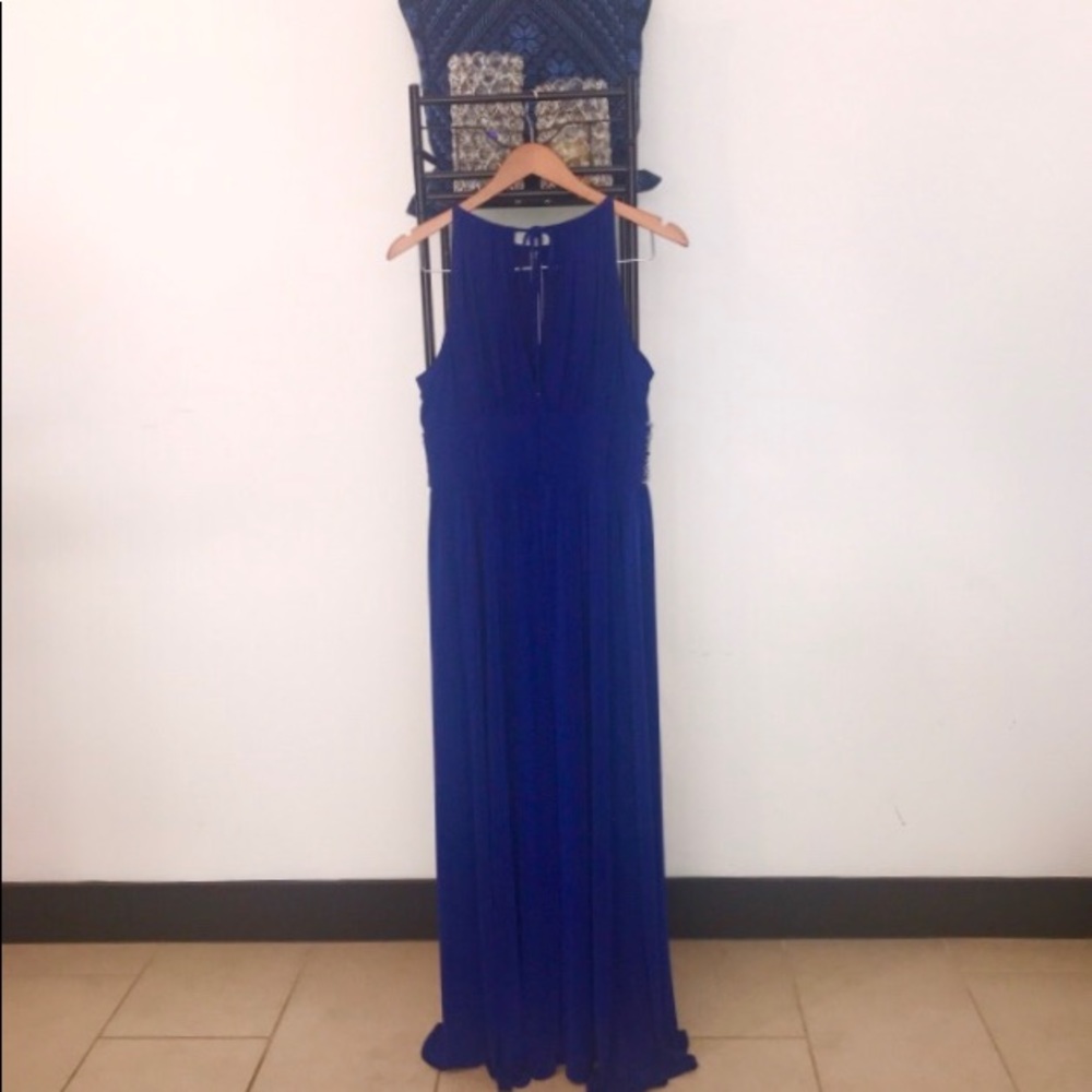 Navy Blue Evening Gown